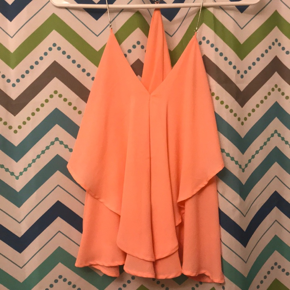 Charlotte Russe peach blouse